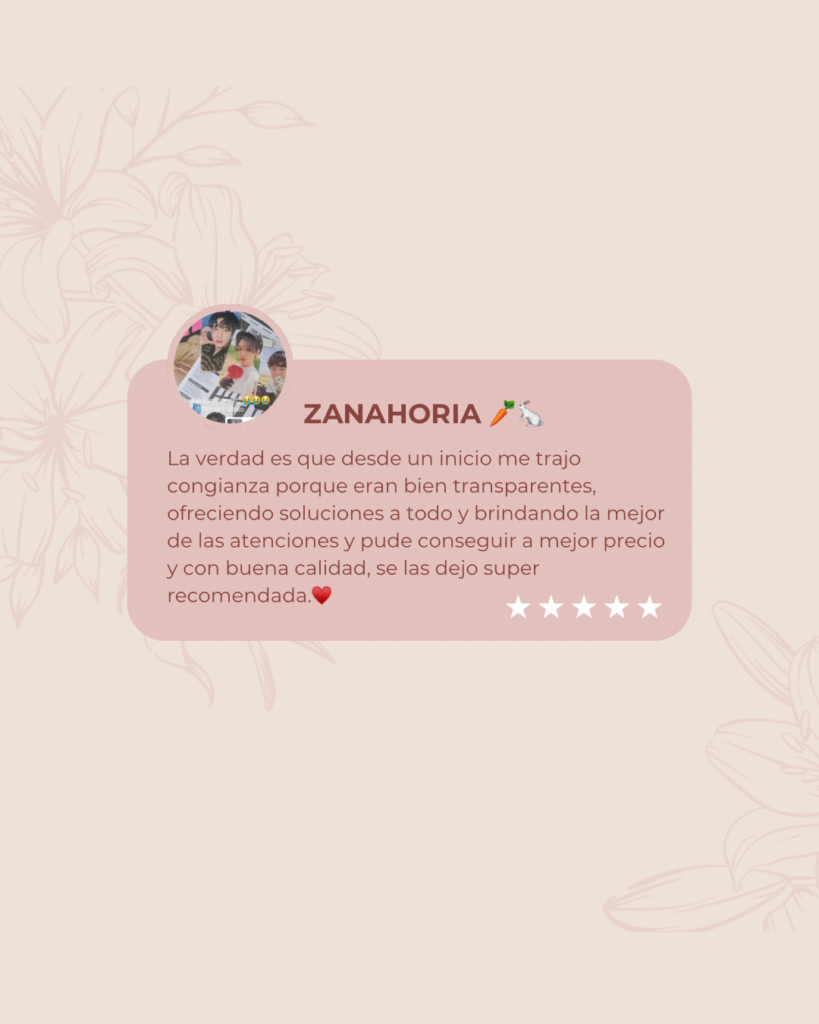 post de instagram testimonio clientes minimalista rosa 3